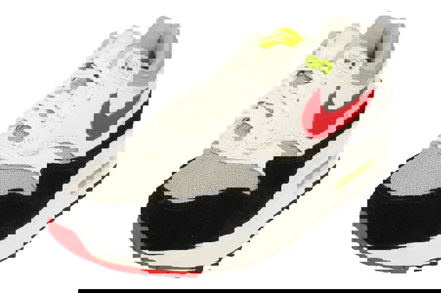 Nike Air Max 1 Mens Trainers Hf0105  100 - White University Red Black 100 - Photo 0