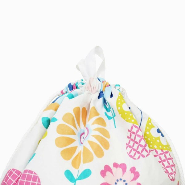 Flower Garden Toy Storage Bag - Happy Linen Company