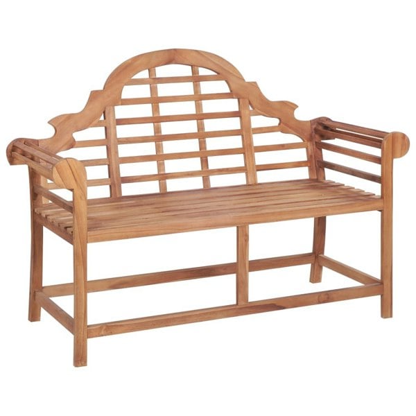 Berkfield Garden Bench 127x58.5x92.5 cm Solid Wood Teak