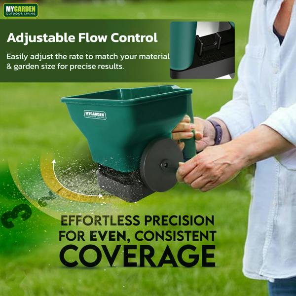 My Garden Outdoor Living My Garden Seed Spreader 3L with Spatula - Handheld Seed Dispenser - Durable & Lightweight Evenly Grass Seed Spreader