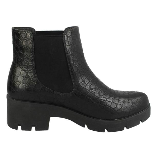 Spot On Ladies Spot On Chunky Ankle Boots F50986