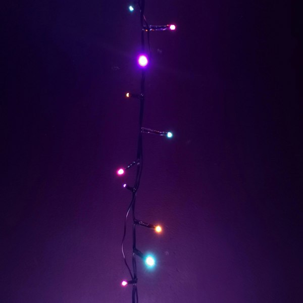 Samuel Alexander 1000 LED 25m Indoor Outdoor Christmas Multi Function Mains Operated String Lights with Timer in Rainbow