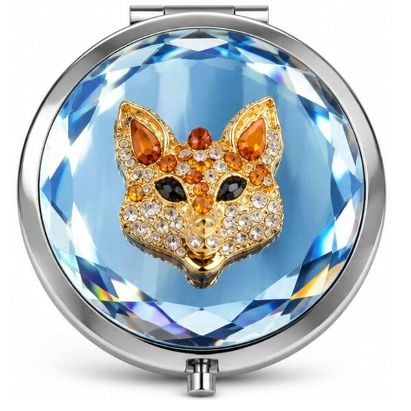 Love EMVY Sparkly Fox Compact Mirror - Blue