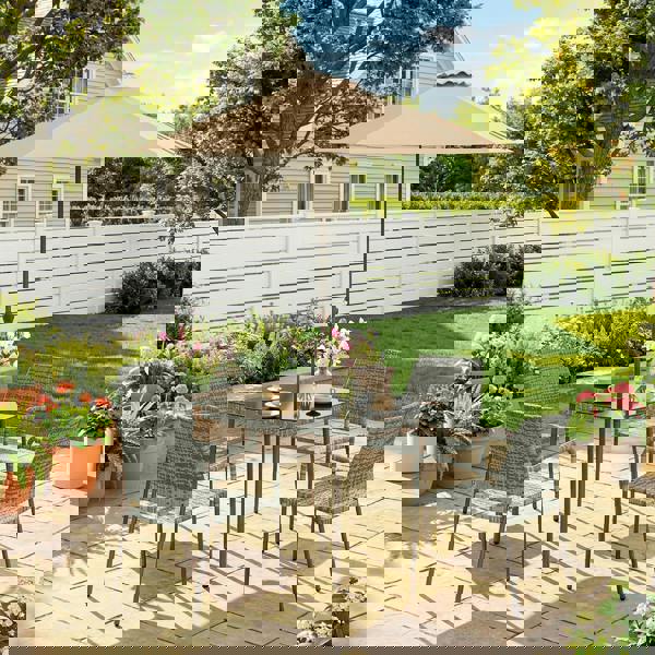 Patio Rattan Dining Set