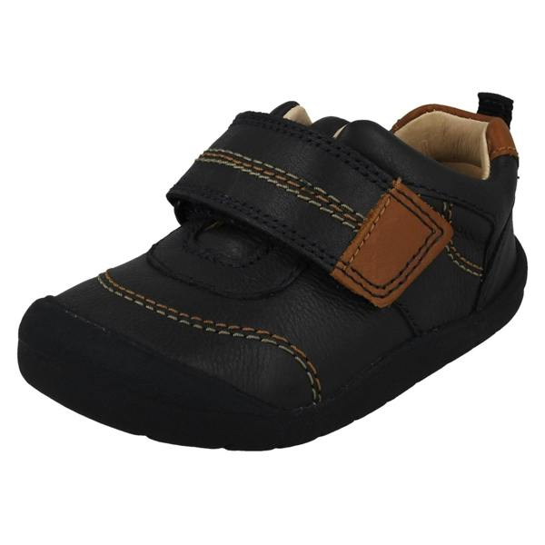 Clarks Boys Startrite Casual Hook & Loop Shoes Footprint