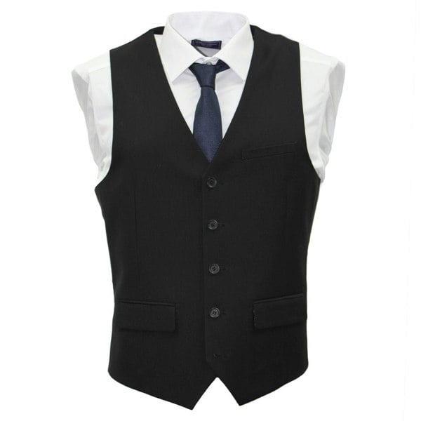 Carter & Jones Big & Tall Three Piece Tailored Fit Suit - Black