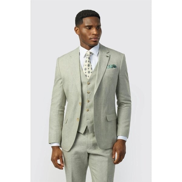 Ted Baker Tailored Fit Sage Linen Cotton Jacket