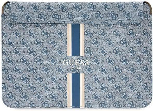 Guess 4G Printed Stripes Laptop Sleeve for 16" MacBook Blue - GUCS16P4RPSB