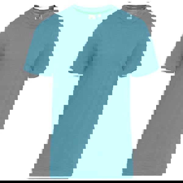 Duke Mens D555 Flyers 2 Crew Neck T-Shirt - Teal - 