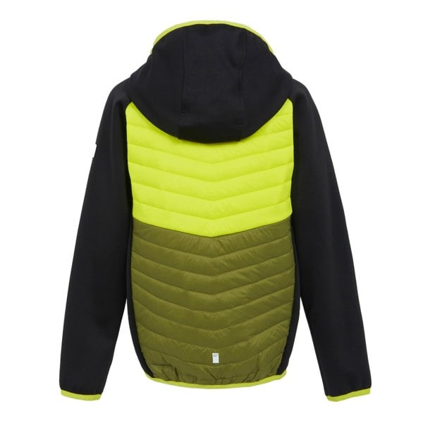 Regatta Boy's Kielder VIII Hybrid Jacket - Black/Citron Lime