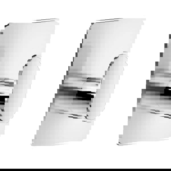 Polished stainless steel single towel hook