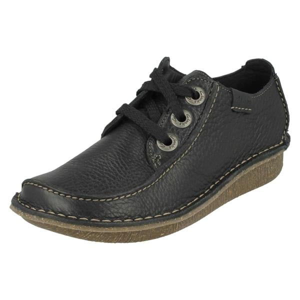 Clarks Ladies Clarks Comfortable Lace Up Flats Funny Dream