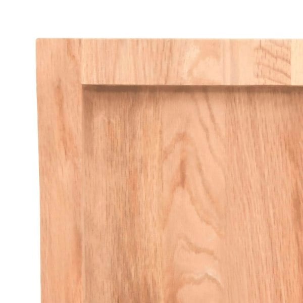 Berkfield Bathroom Countertop Light Brown 120x60x4 cm Treated Solid Wood