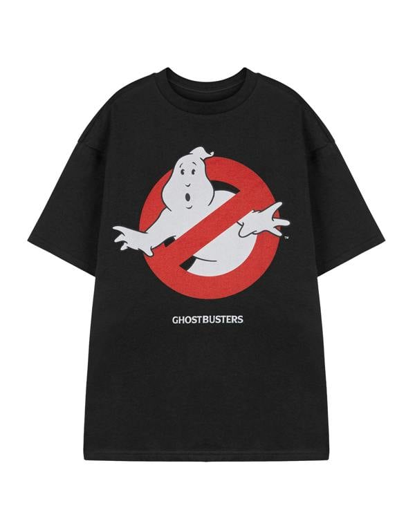 Ghostbusters Unisex Black Classic Logo Short Sleeved T-Shirt