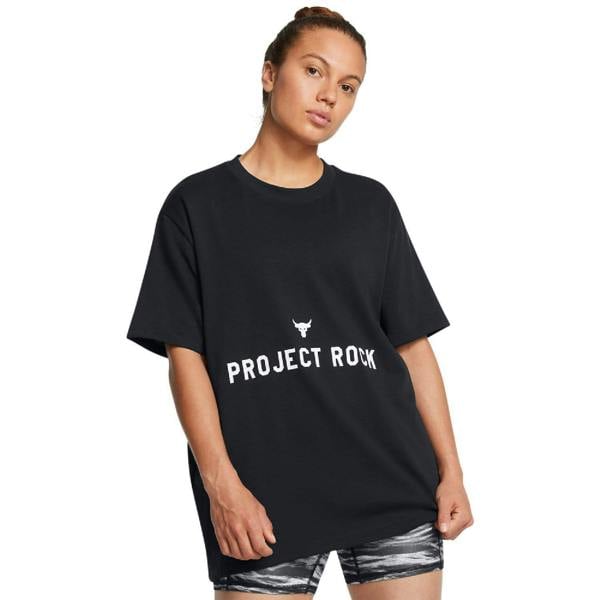 Under Armour Womens/Ladies Project Rock T-Shirt - Black
