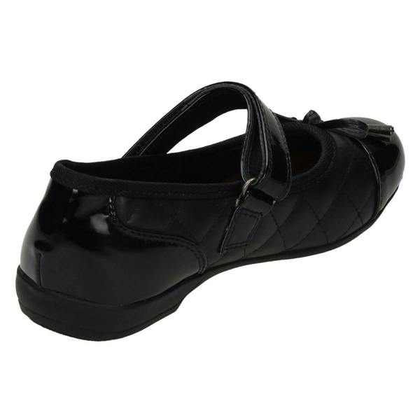 Cool For School Girls Cool For School Mary School Shoes with Adjustable Strap and Bow Design