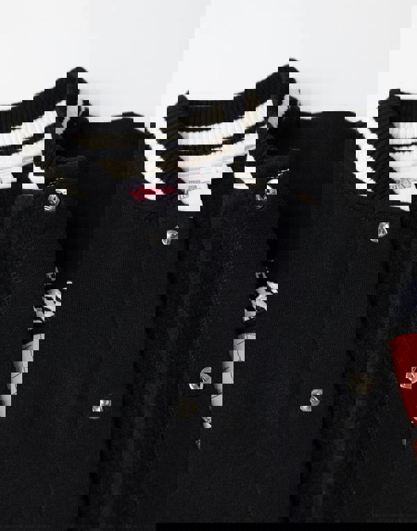 Marvel Boys Black Spiderman Varsity Jacket