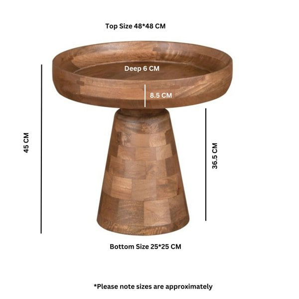 IH Design Valor Mango Wood Bedside Table