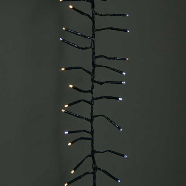 Samuel Alexander 18.5m 1440 LED Christmas Cluster Multi-Action String Lights with Timer in White & Warm White