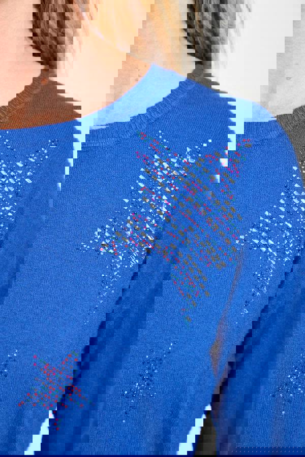 Star Diamanté Embellished Jumper