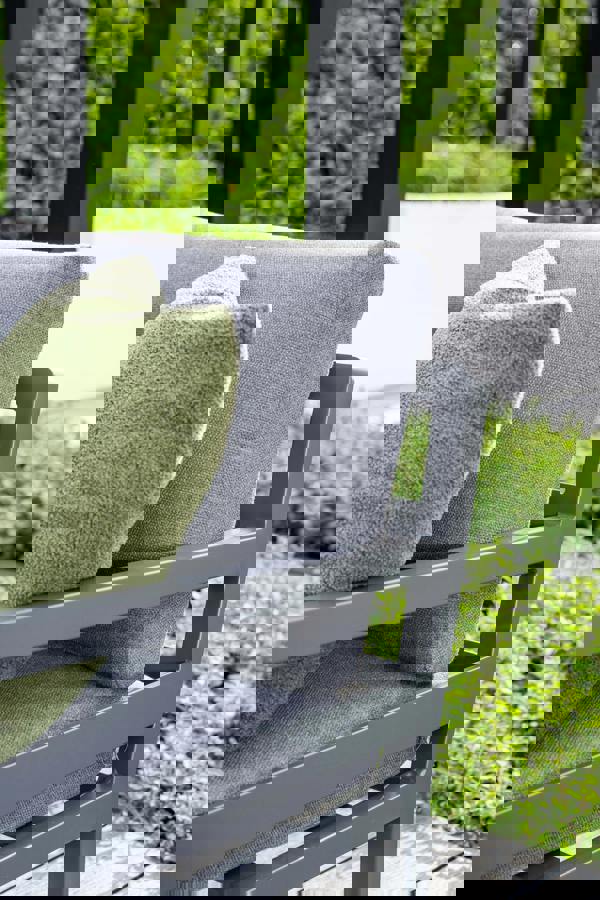 Garden Impressions Corsica Grey Cushions - Lounge & Dining Corner Sofa, with Table and Bench