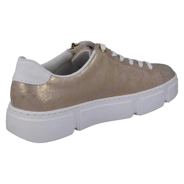 Rieker Ladies Rieker Embossed Metallic Trainers N5917