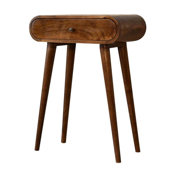 Artisan Furniture Solid Wood Chestnut London Mini Chestnut Console, 1 Drawer, Brown