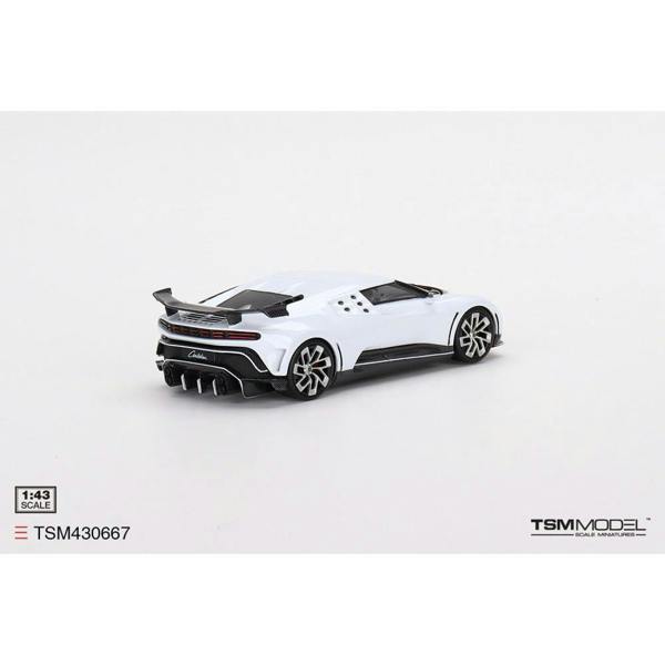 MCSlots Bugatti Centodieci White 1:43 Scale TSM430667