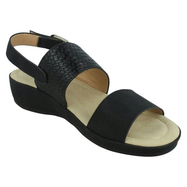 Spot On Ladies Spot On Low Wedge Mules F00287