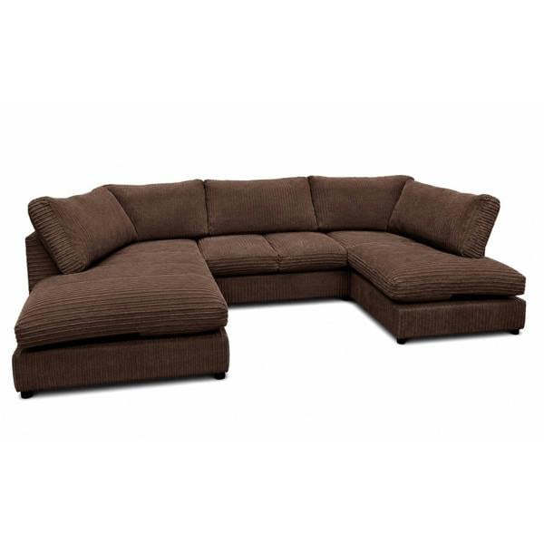 Snug Furniture Preston U Shaped Jumbo Cord Full Back Corner Sofa