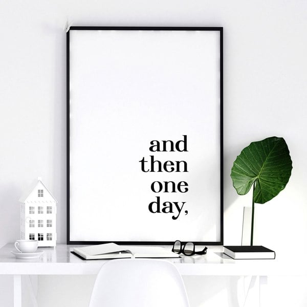 1st year anniversary gift | set of 2 wall art prints for Bedroom