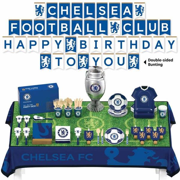 Chelsea FC All in One Party Box Set, Kitchen Accessories, Sports, Gift