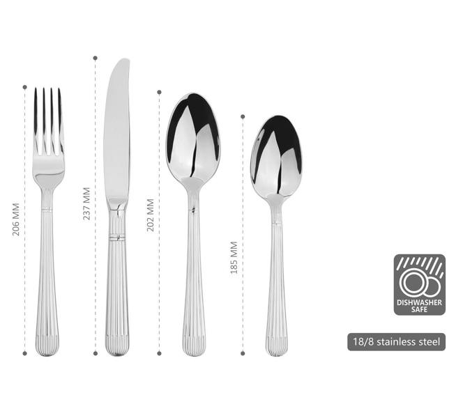 Glim Glam Cutlery Sets Stainless Steel 18/8 Catering Papyrus 24pc Set