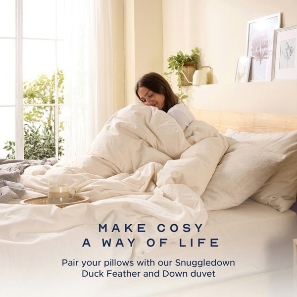 Scandinavian Duck Feather And Down Medium Support Pillow