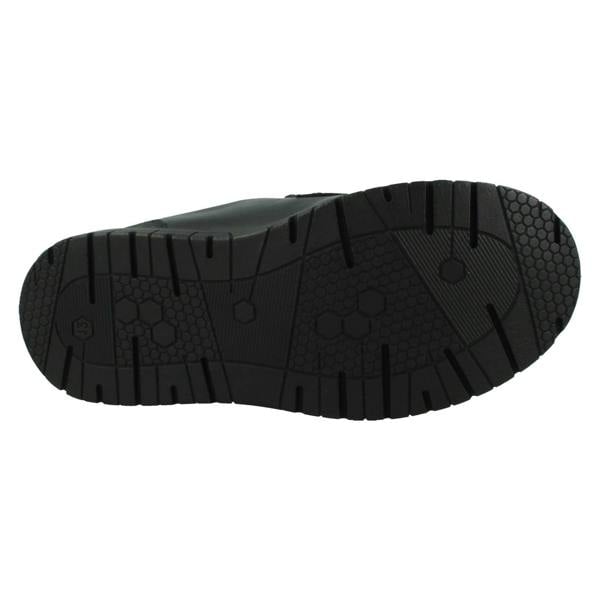Spot On Boys Double Strap Black Leather School Shoes N1151
