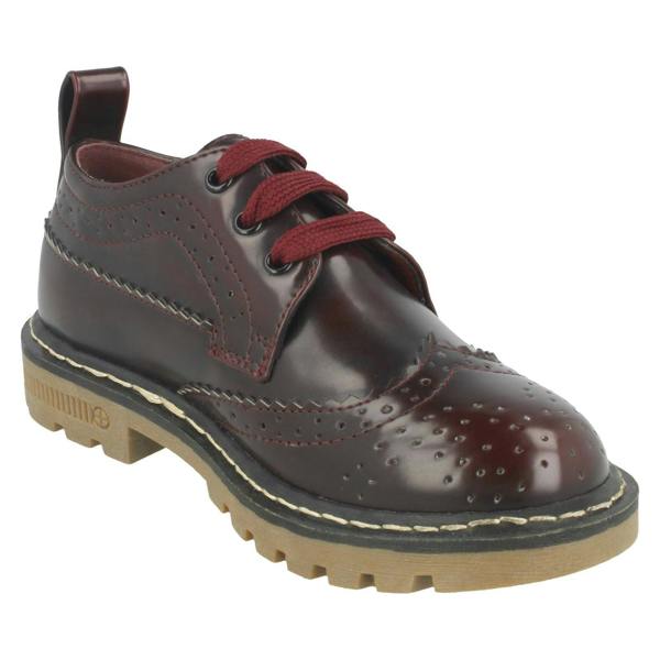 Spot On Girls Spot On Lace Up Brogue Shoes