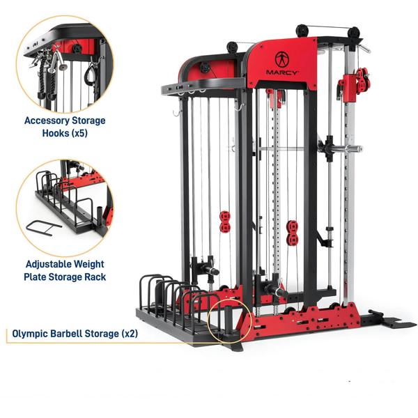 Marcy SM7553 Smith Cage Machine Linear Bearings Utility Weight Bench
