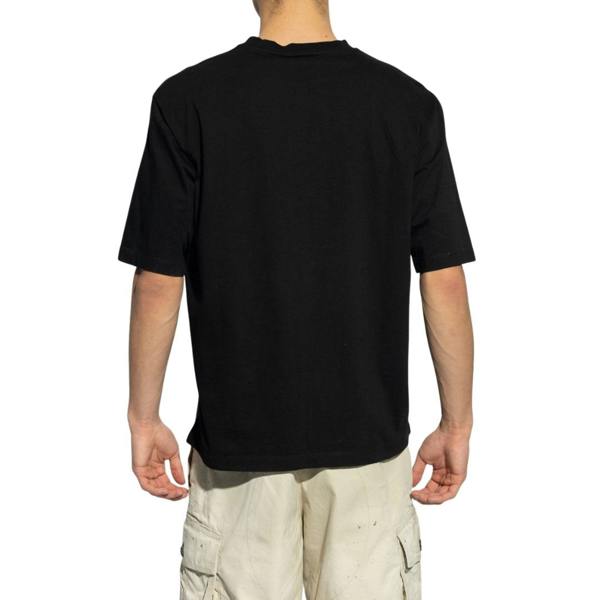 DSQUARED2 Icon Pink Blur Print Black Loose Fit  T-Shirt M