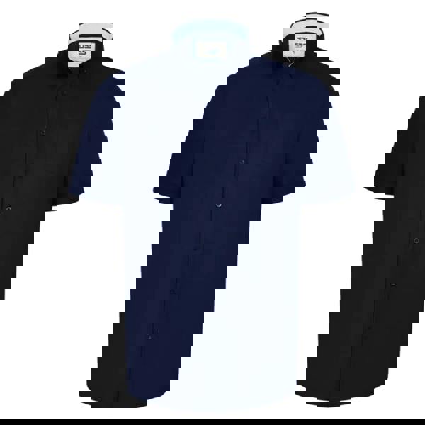 Duke Mens James D555 Tall Short-Sleeved Shirt - Navy