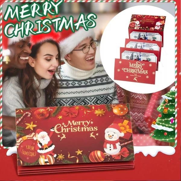 Leaper Christmas Hot-Stamped Foldable Red Envelope