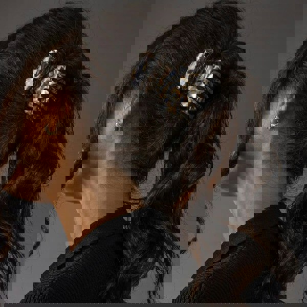 large sophia claw thick hair |Onyx