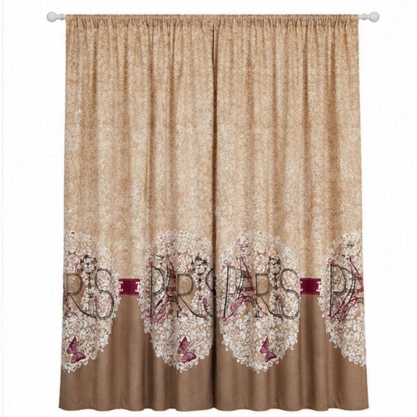 Smart Living Oooh La La Curtain - Natural - 66"x72"