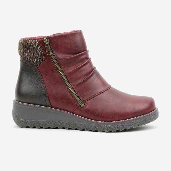 Heavenly Feet PERRY Ankle Boots   in  Red