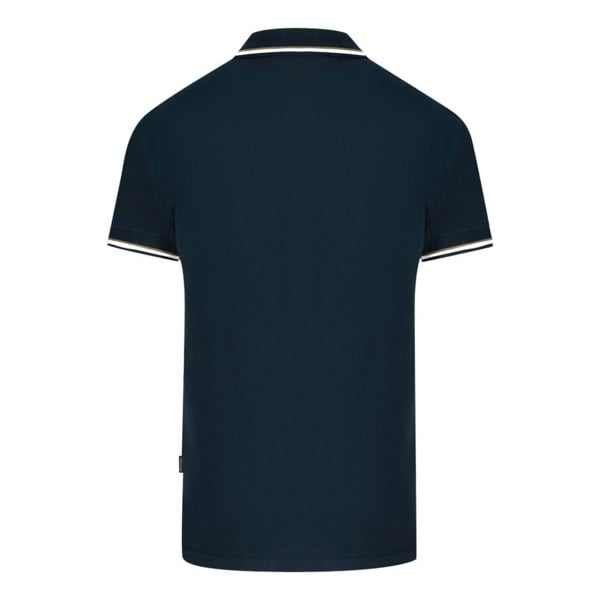 Aquascutum London Tipped Polo Shirt - Navy Blue