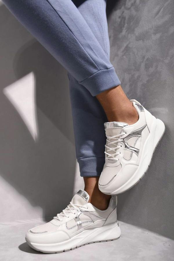 Janessa Low-top Lace-up Trainers - White