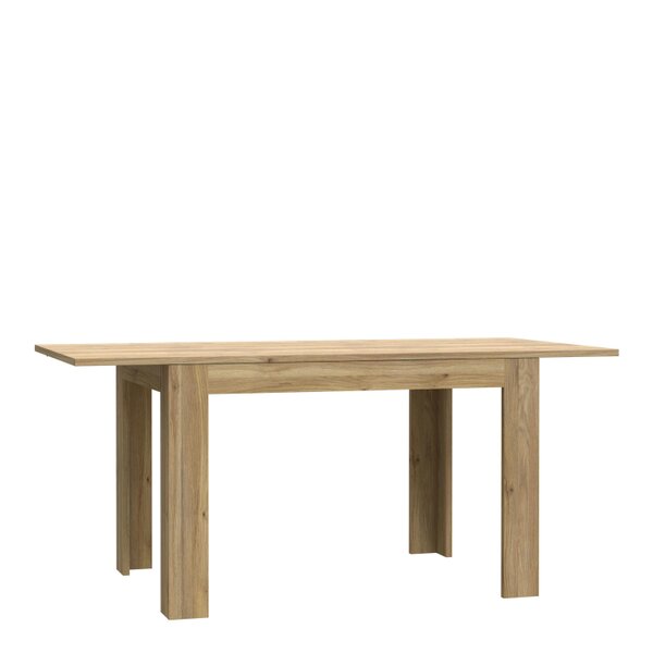 Wyld Haus Faro Extendable Industrial Style Dining Table Mauvella Oak Legs