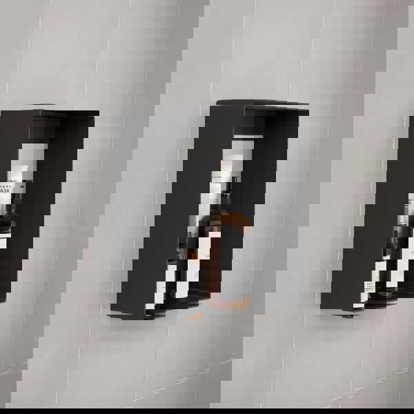 Smedbo Matt Black Aluminium Shelf for Showers or Bathrooms (250 x 250mm)