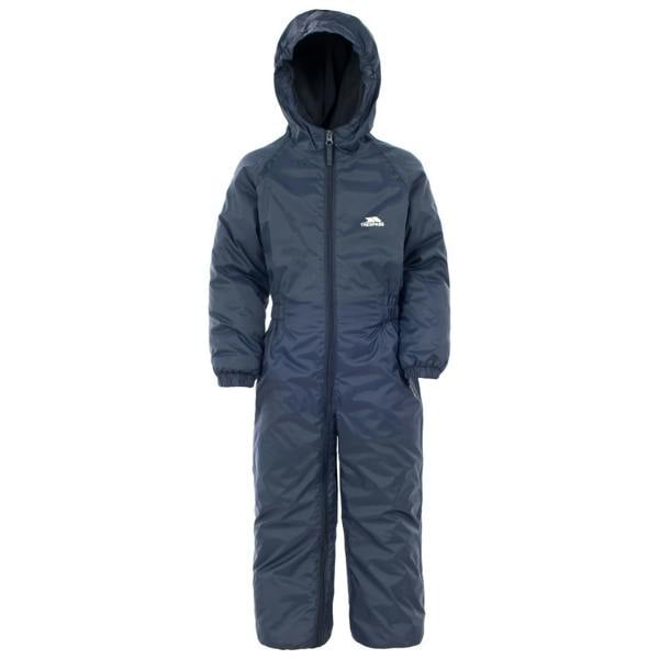 Trespass Baby Unisex Dripdrop Padded Waterproof Rain Suit - Navy Blue - 