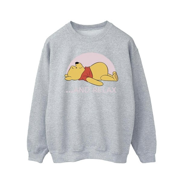 Disney Mens Winnie The Pooh Relax Sweatshirt - Sports Grey