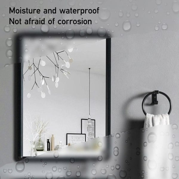 630x480mm Bathroom Mirror Black Framed Decorative Mirror Bathroom Mirrors Living and Home